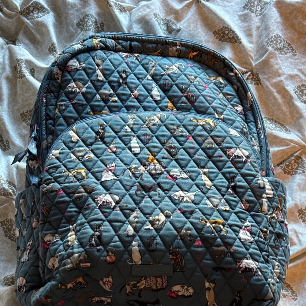 Vera Bradley Essential Large Backpack Cats Meow